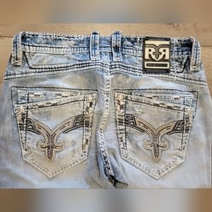 Rock Revival Men's Bootcut Jeans, Size 32"x 30" $55